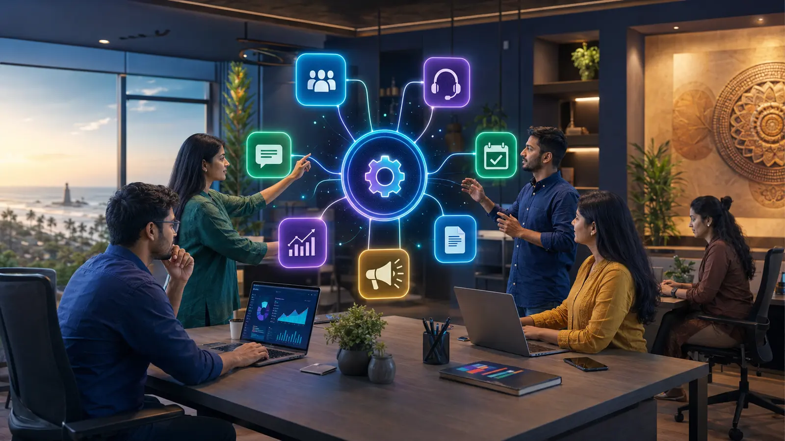 AI business automation services in Balasore connecting business workflows