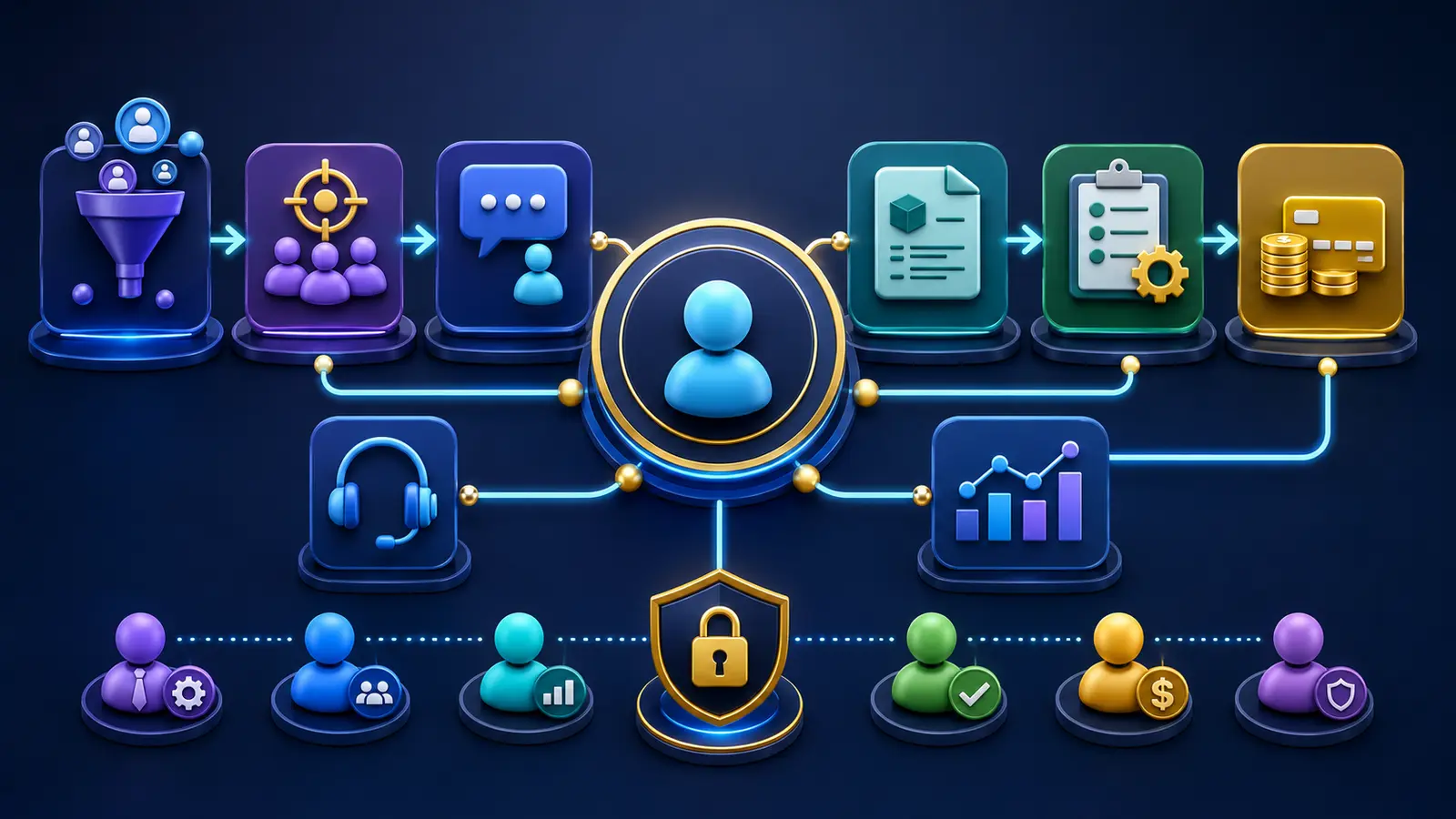 custom CRM workflow for leads follow-ups projects payments and support