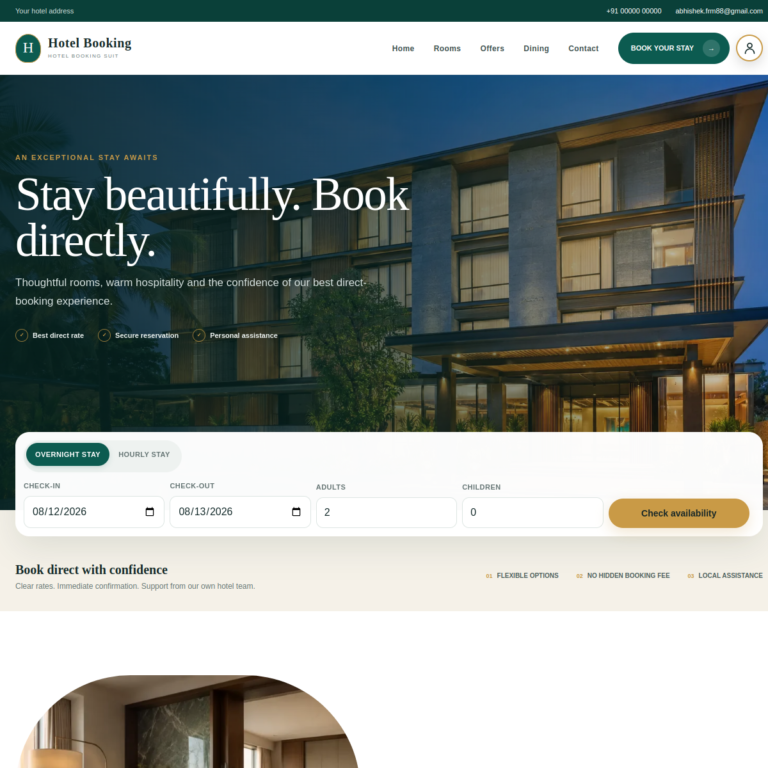 Hotel Management project preview