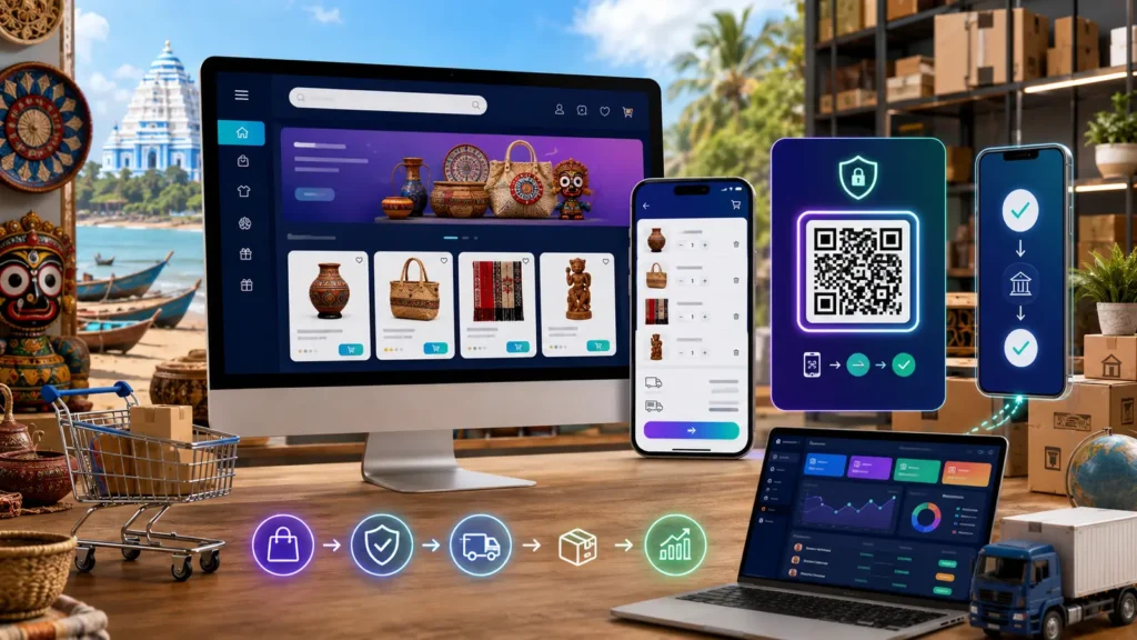 E-commerce website development in Balasore with secure UPI payment and orders