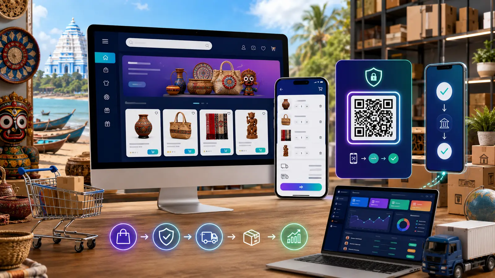 E-commerce website development in Balasore with secure UPI payment and orders