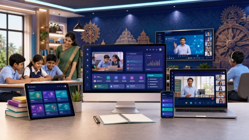 school website development in Odisha across desktop tablet and mobile