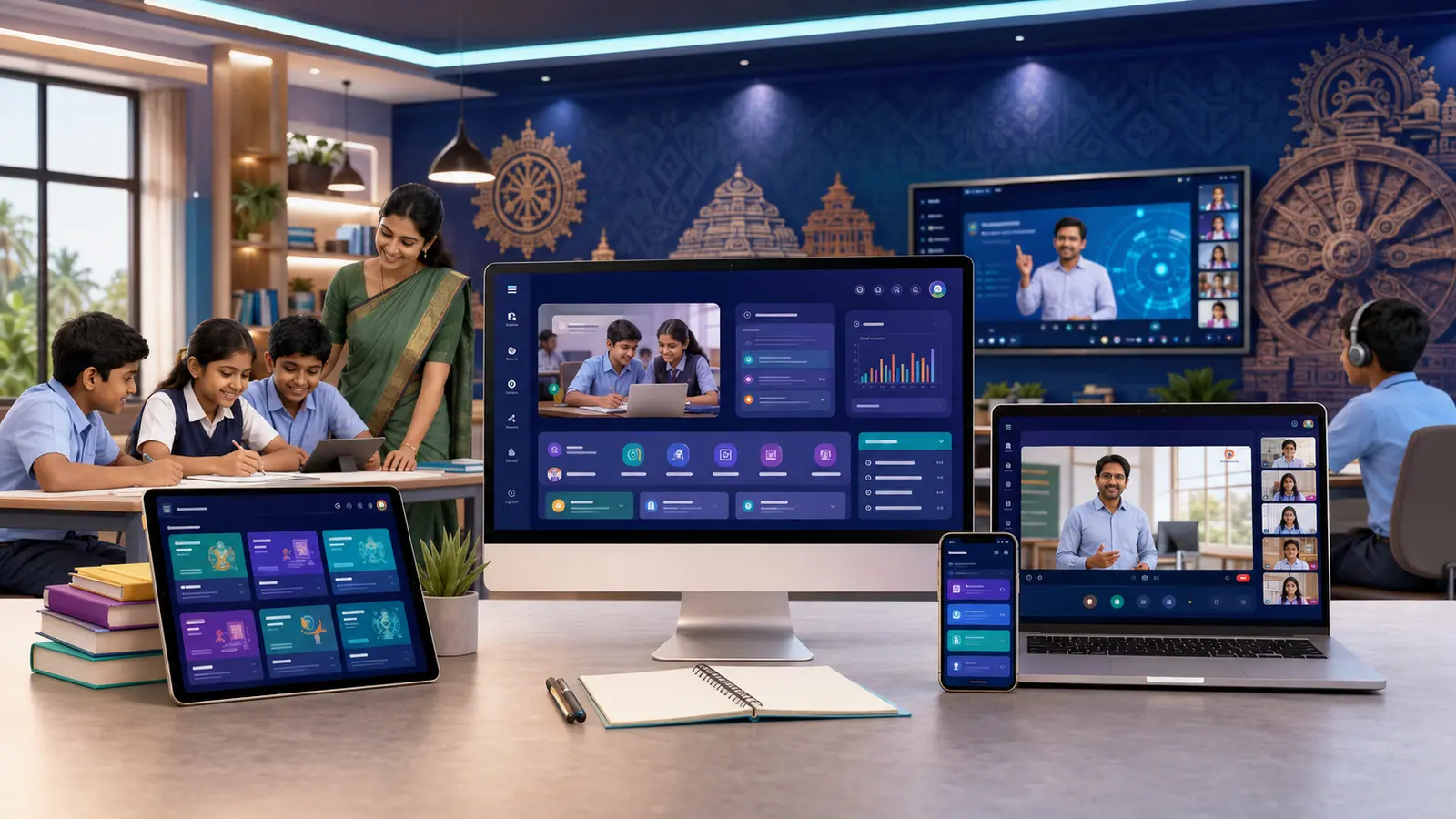 school website development in Odisha across desktop tablet and mobile